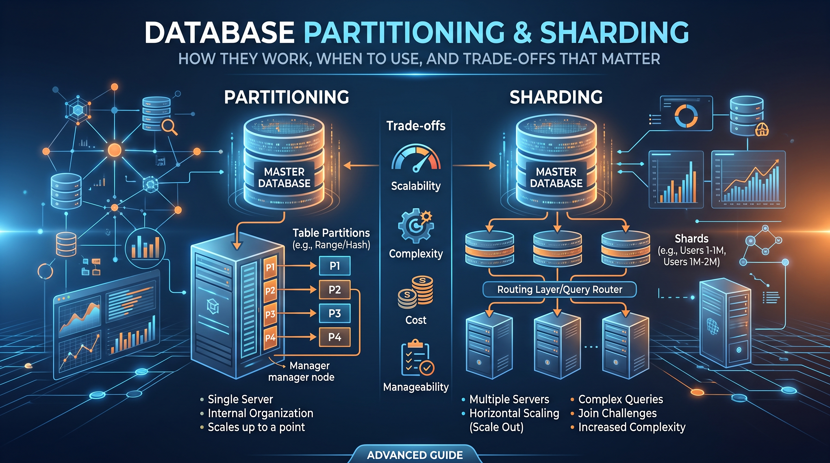 Database Partitioning and Sharding: How They Work, When to Use Each, and the Trade-offs That Matter